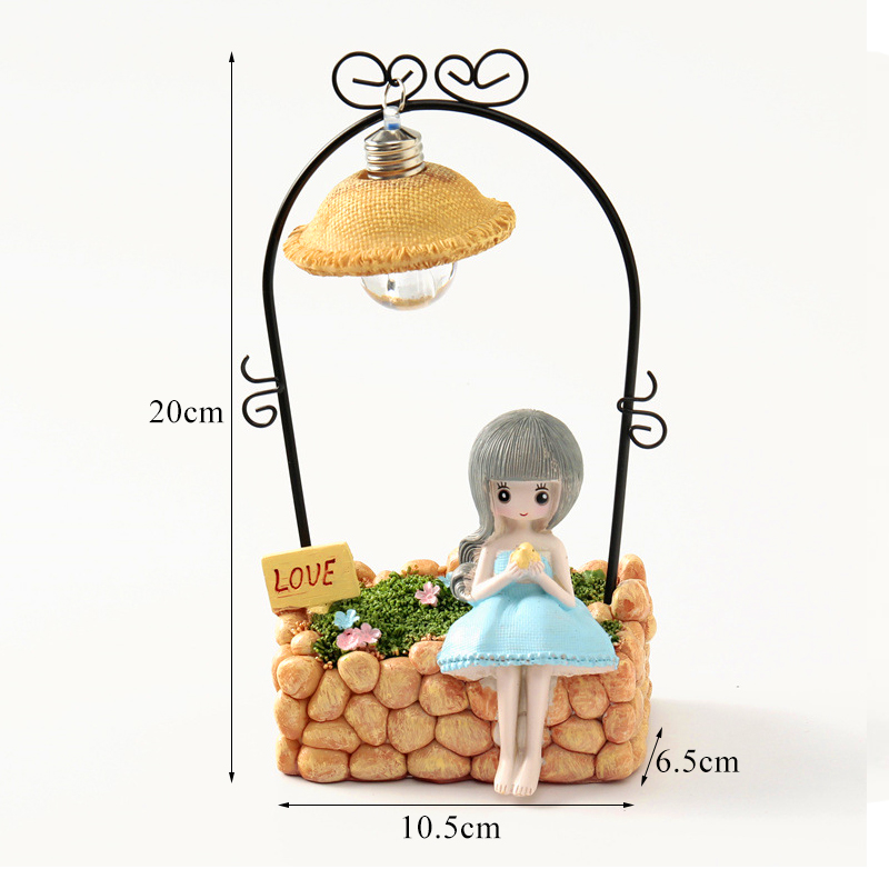 Creative-Farm-Girl-Table-Night-Light-Resin-Craft-Character-Ornaments-Xmas-Gifts-1640922-4