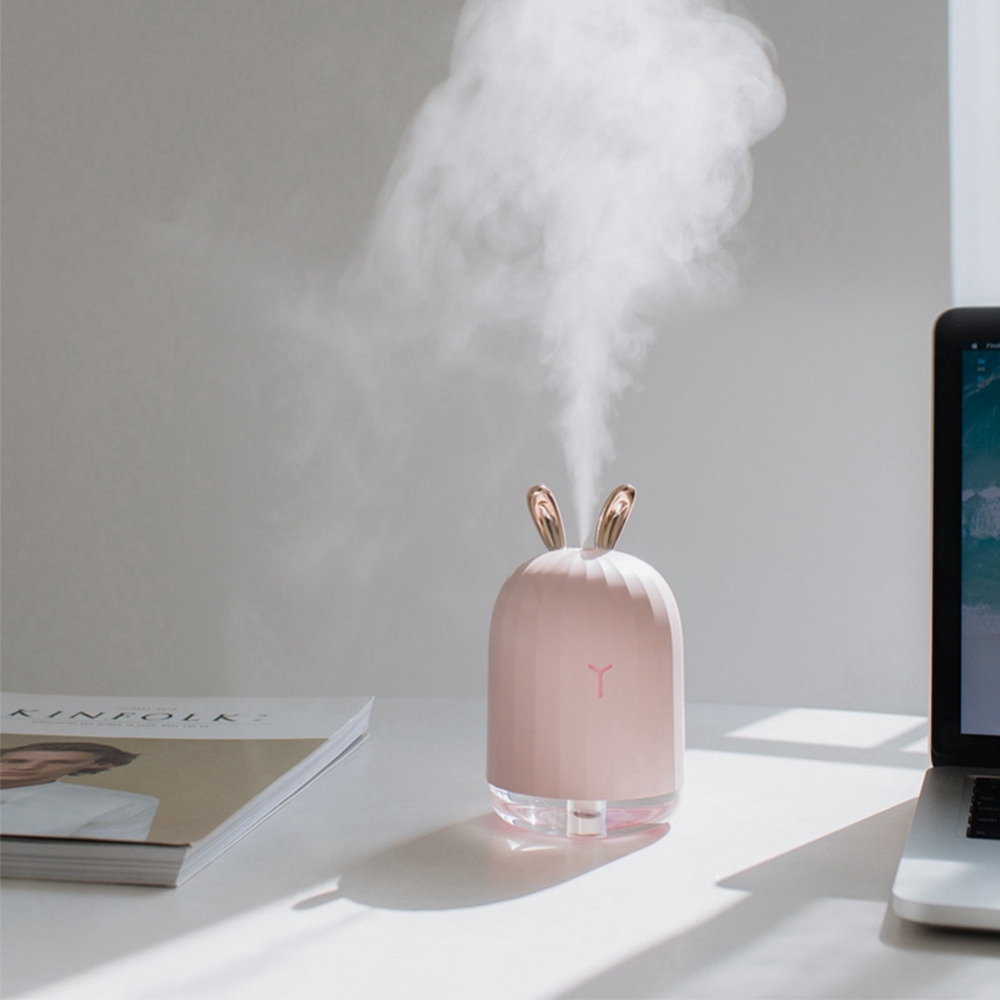 Cute-White-Deer--Pink-Rabbit-220ML-Humidifier-Air-Purifier-USB-Colorful-Light-for-Home-Office-Car-1382178-3