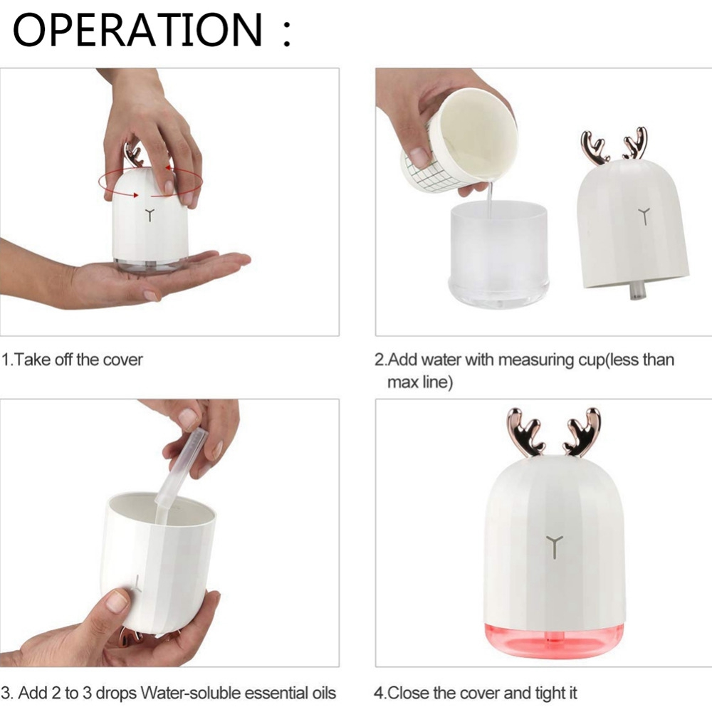 Cute-White-Deer--Pink-Rabbit-220ML-Humidifier-Air-Purifier-USB-Colorful-Light-for-Home-Office-Car-1382178-9