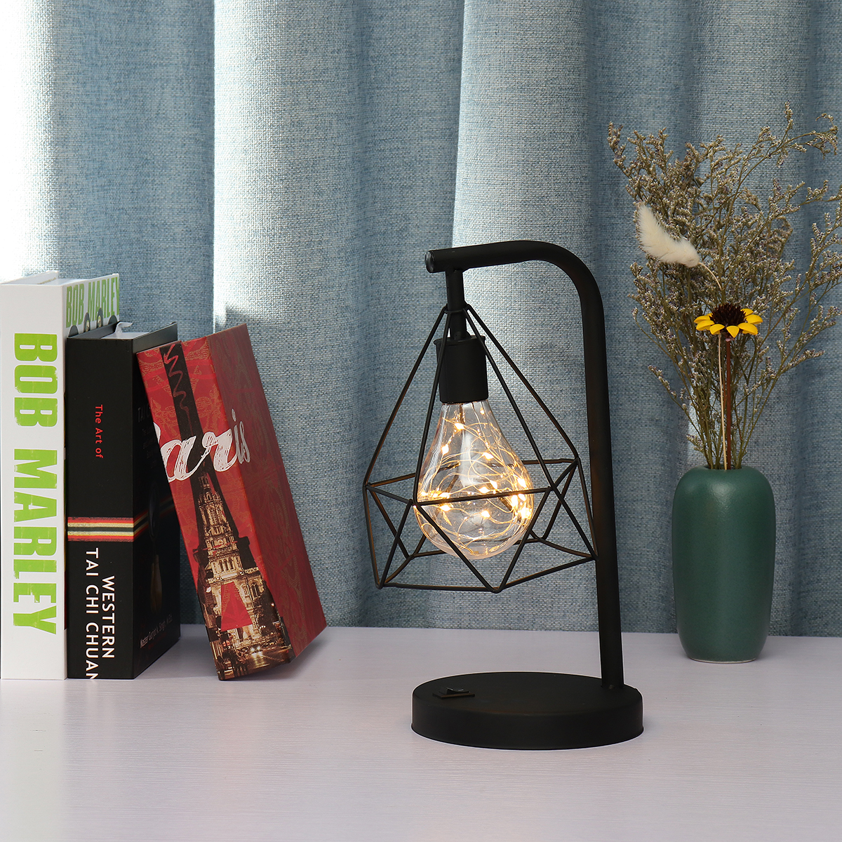 Diamond-Shape-PVC-LED-Night-Light-Modern-Table-Bedroom-Home-Indoor-Decor-Lamp-1433233-4