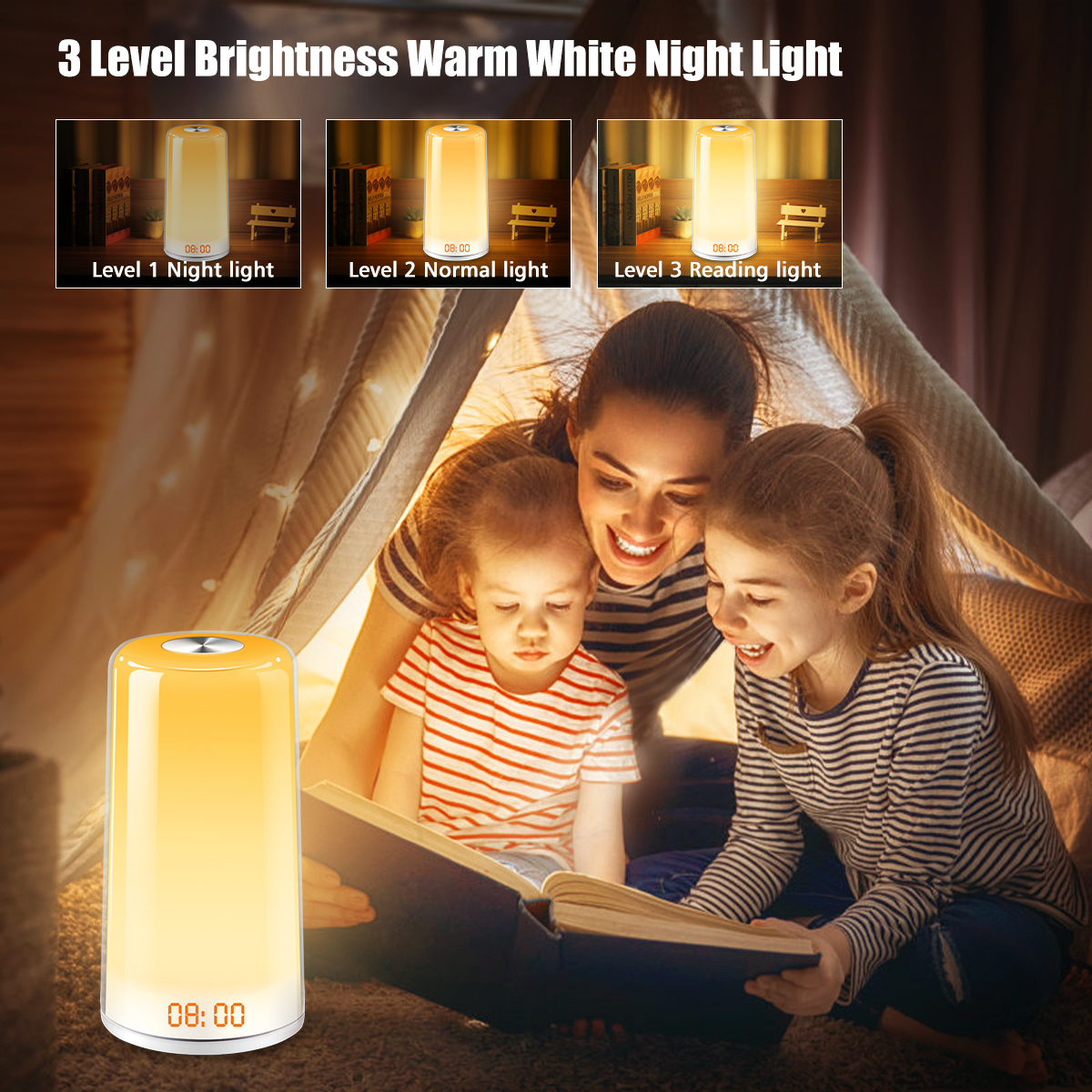 Elfeland-3W-3100K-RGB-Wake-up-Lamp-Digital-Alarm-Clock-Warm-White-Light-with-3-Dimmable-Modes-for-Be-1888388-8