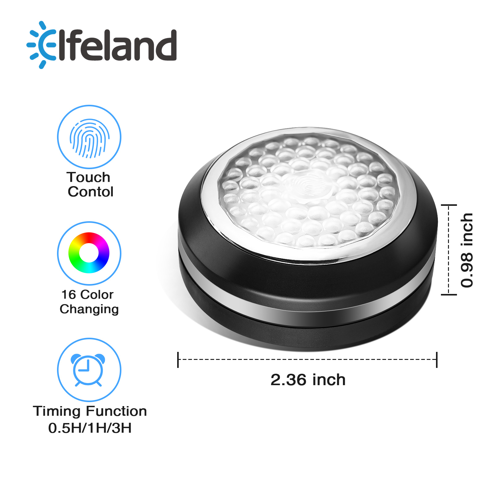 Elfeland-6PCS-DC-45V-RGB-3800-4000K-4-Modes-Touch-Round-Cabinet-Light-with-2PCS-Remote-Controller-fo-1884922-3