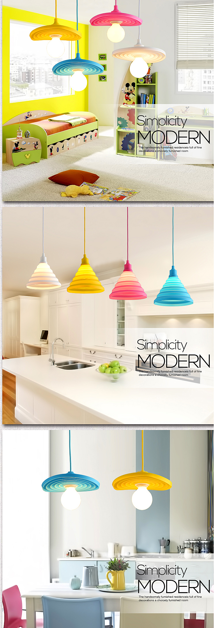 Folding-Lampshade-Colorful-Silicone-E27-Lamp-Holder-Pendant-Lights-DIY-Ceiling-Light-Home-Decor-1027237-1