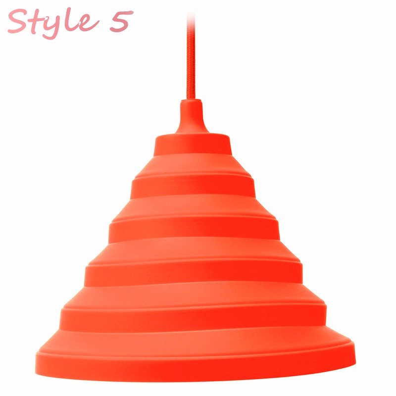Folding-Lampshade-Colorful-Silicone-E27-Lamp-Holder-Pendant-Lights-DIY-Ceiling-Light-Home-Decor-1027237-11
