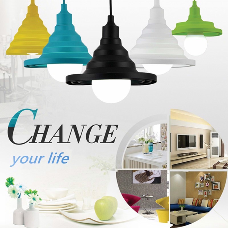 Folding-Lampshade-Colorful-Silicone-E27-Lamp-Holder-Pendant-Lights-DIY-Ceiling-Light-Home-Decor-1027237-3
