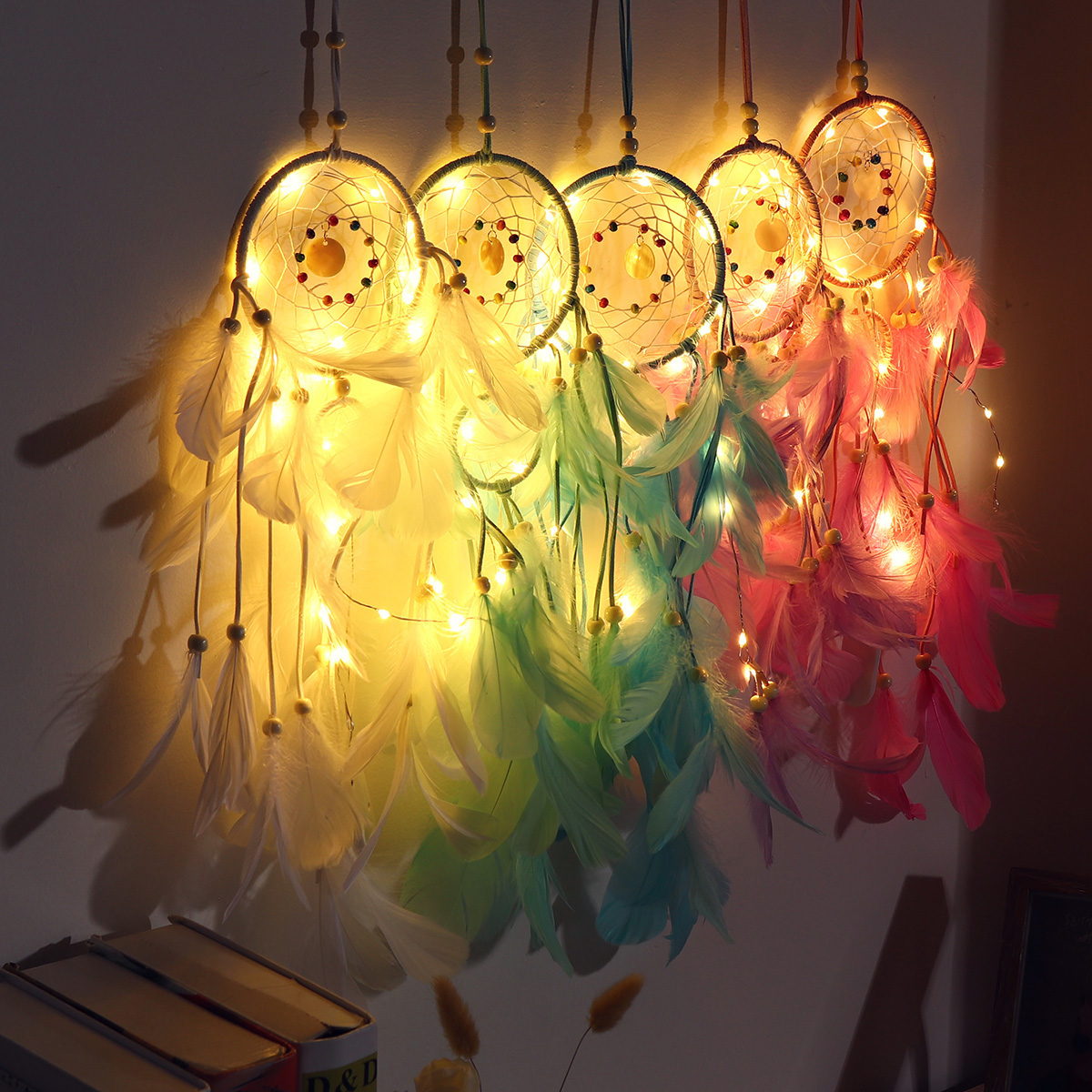 Handmade-Christmas-Light-LED-Light-Feather-Dream-Catcher-Home-Party-Wedding-Decor-Gift-1406721-3