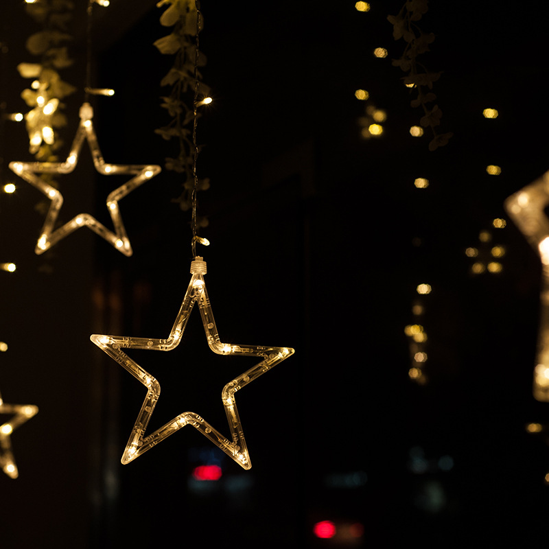 Honana-HT-336-220V-LED-Light-String-Star-Shape-Curtain-Light-Home-Decor-Celebration-Festival-Wedding-1143230-9
