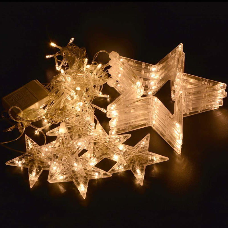 Honana-HT-336-220V-LED-Light-String-Star-Shape-Curtain-Light-Home-Decor-Celebration-Festival-Wedding-1143230-10