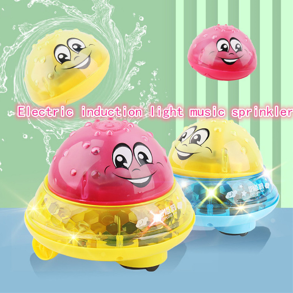 Infant-Childrens-Electric-Induction-Water-Spray-Toy-Bath-Light-Music-Rotate-Toy-1800447-1
