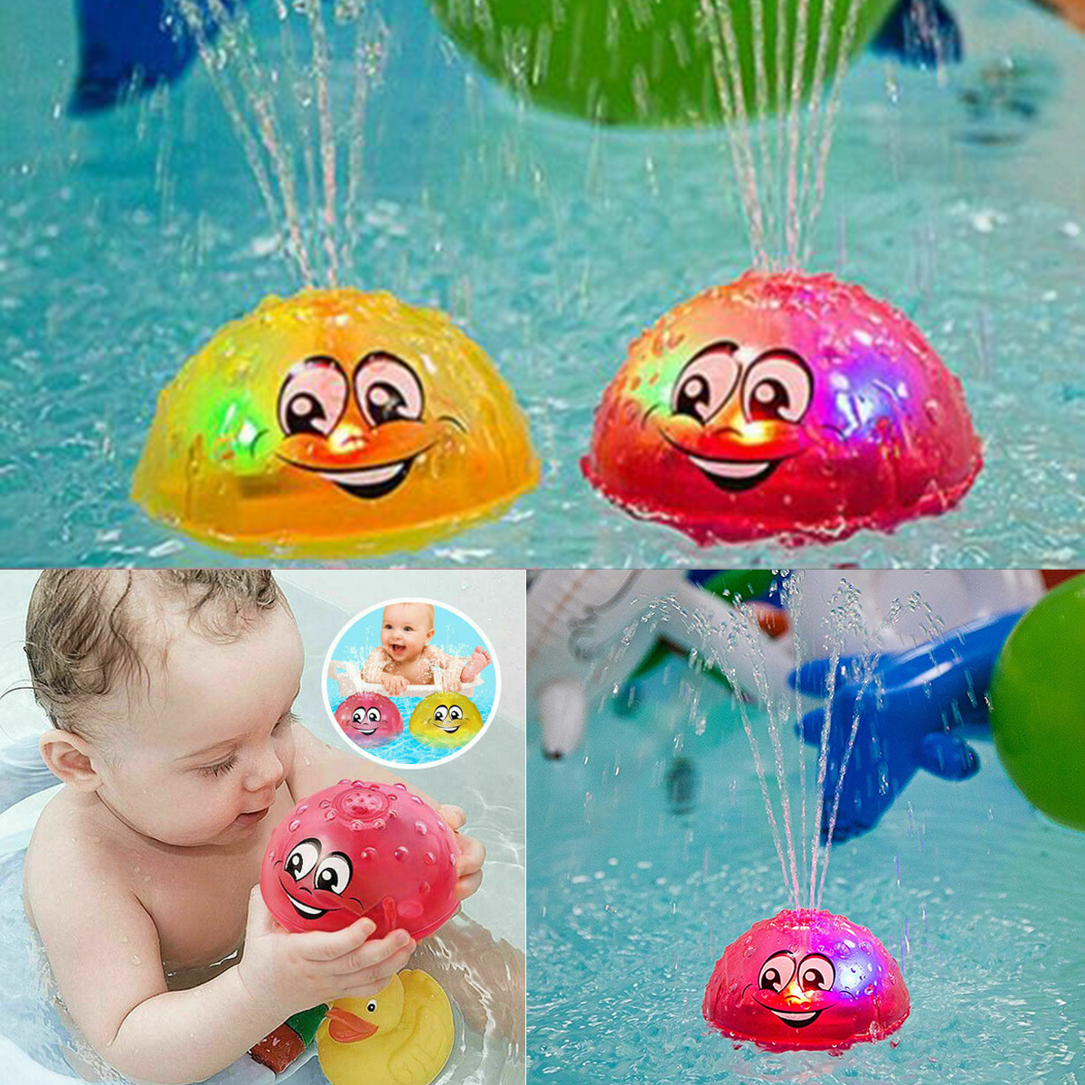 Infant-Childrens-Electric-Induction-Water-Spray-Toy-Bath-Light-Music-Rotate-Toy-1800447-3