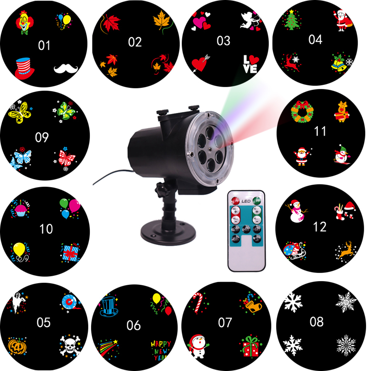 LED-Stage-Light-Waterproof-Projection-Lamp-Outdoors-Projector-12Card-Remote-Control-Light-1343293-1