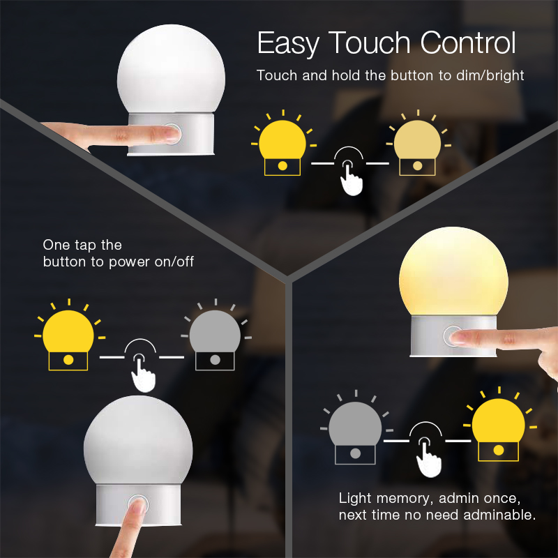 Minleaf-ML-P16-Night-Light-650mAh-LED-5W-USB-Charging-Portable-Light-Bulb-Touch-Control-Night-Light-1498380-2