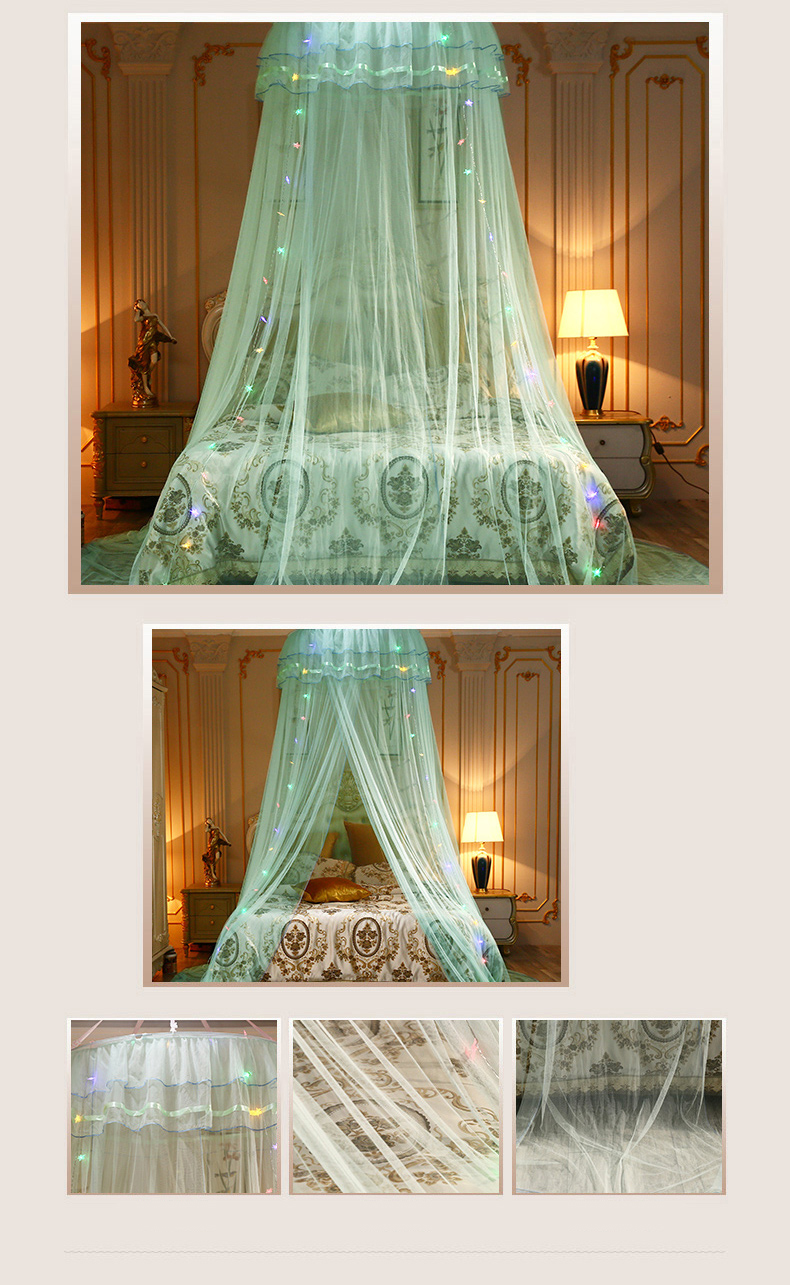 Mosquito-Net-Bedding-Lace-LED-Light-Princess-Dome-Mesh-Bed-Canopy-Bedroom-Decor-1682937-7