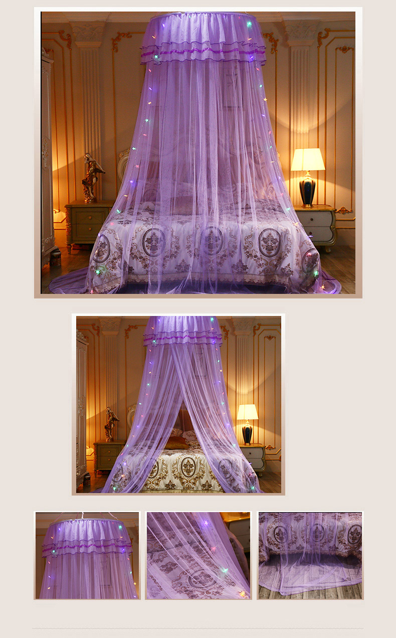 Mosquito-Net-Bedding-Lace-LED-Light-Princess-Dome-Mesh-Bed-Canopy-Bedroom-Decor-1682937-8