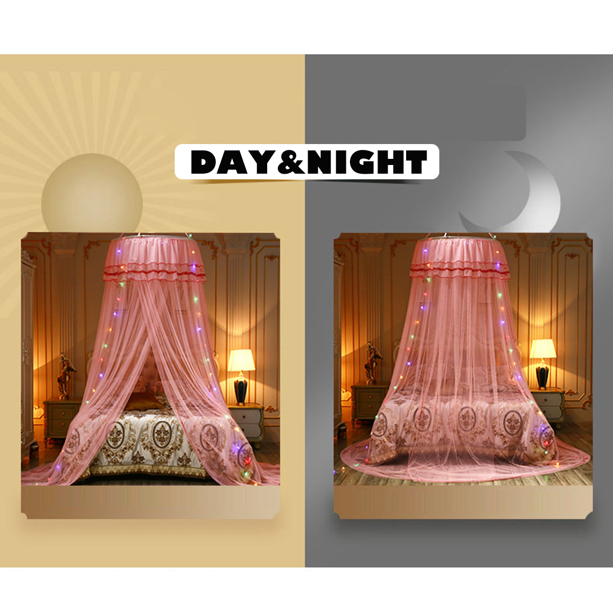 Mosquito-Net-Bedding-Lace-LED-Light-Princess-Dome-Mesh-Bed-Canopy-Bedroom-Decor-1682937-9