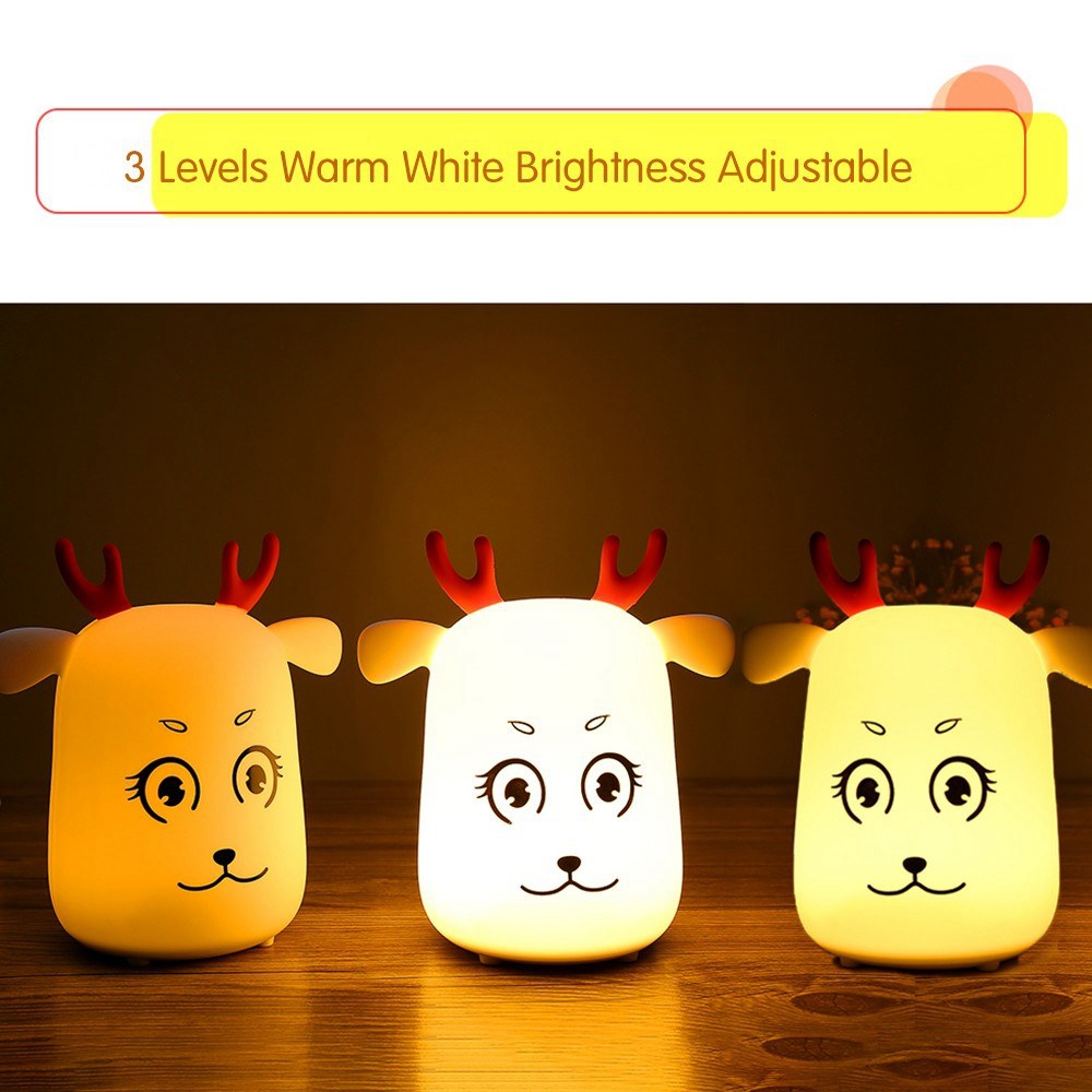 Novel-Cute-LED-Rechargeable-Silicone-Deer-Night-Light-Tap-Control-Bedroom-Home-Decor-Lamp-Kids-Gift-1381211-6