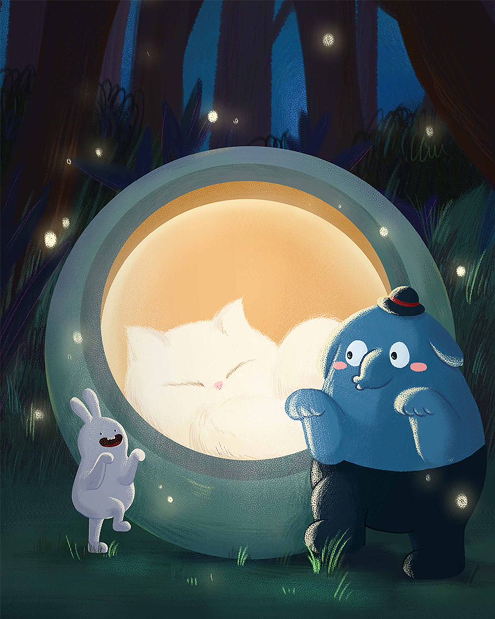 Novely-LED-Pet-House-Atmosphere-Night-Light-Touch-Dimming-Cat-Lamp-USB-Rechargeable-Table-Lamps-Bedr-1838823-3