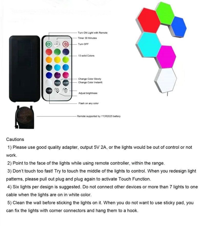 RGB-LED-Quantum-Lamp-Hexagon-Light-Touch-Sensor-RGBW-LED-Honeycomb-Light-Colorful-Night-Light-USB-wi-1906026-11