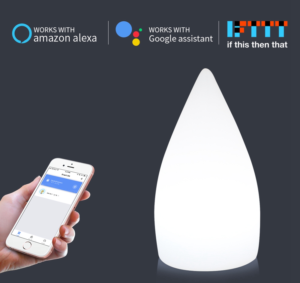 Rechargeable-Colorful-LED-WiFi-APP-Control-Night-Light-Smart-Water-Drop-Shape-Table-Lamp-Compatible--1472524-1