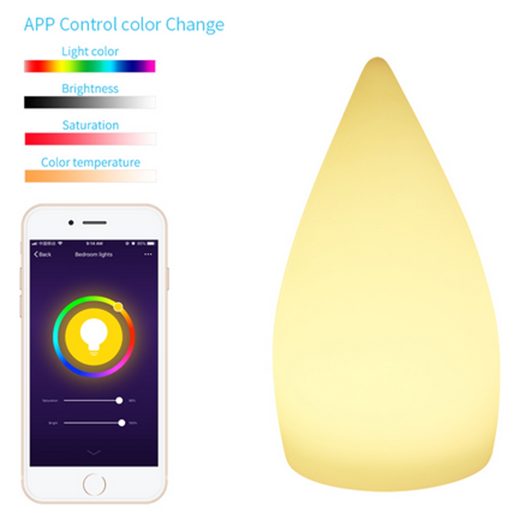 Rechargeable-Colorful-LED-WiFi-APP-Control-Night-Light-Smart-Water-Drop-Shape-Table-Lamp-Compatible--1472524-5