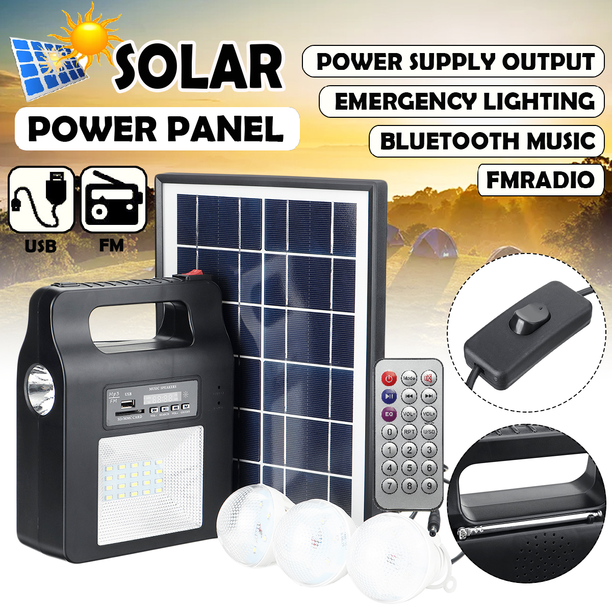 Solar-Power-Radio-Panel-Generator-LED-Light-USB-Charger-System-FM-Outdoor-Garden-Decorative-Night-Li-1693464-1