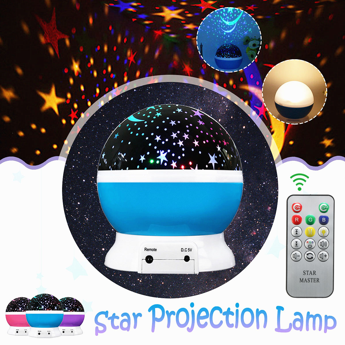 USB-Rotating-Projector-Starry--Nursery-Night-Light-Star-Sky-Projection-LED-Light-Xmas-Gift-1415485-1