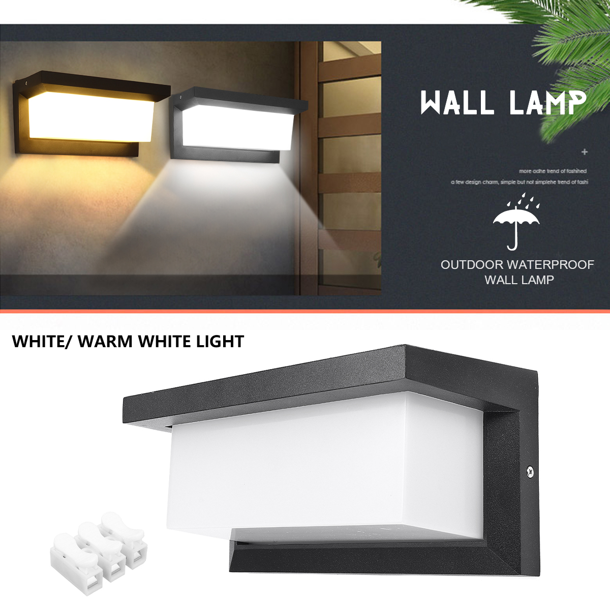 Waterproof-COB-LED-Wall-Light-Indoor-Outdoor-Stair-Hotel-Garden-Lamp-Warm-White-1684398-2