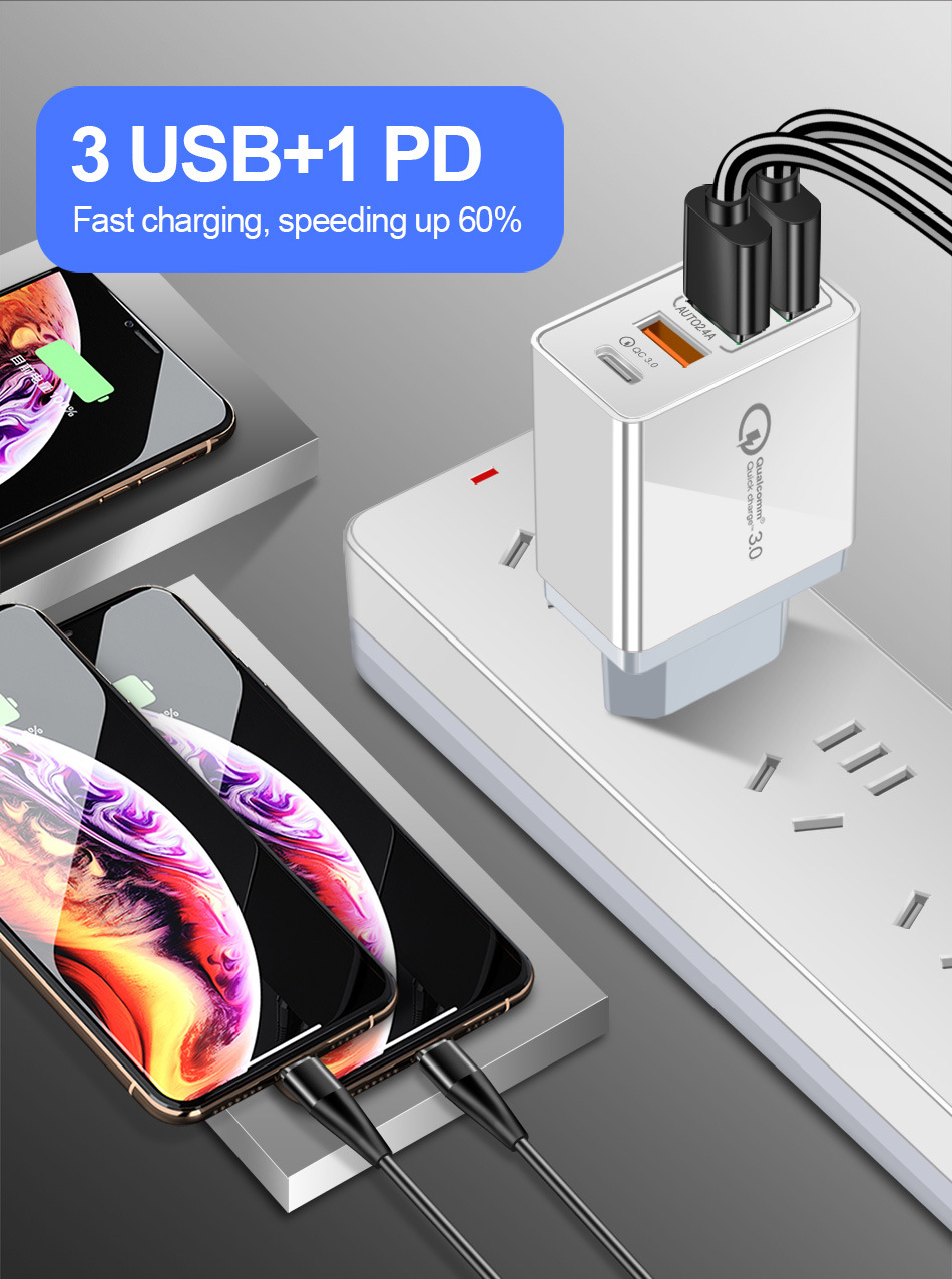 OLAF-36W-QC30-PD-4-Port-USB-Type-C-Output-Quick-Charge-USB-Charger-Universal-Travel-Charger-for-iPho-1643973-6