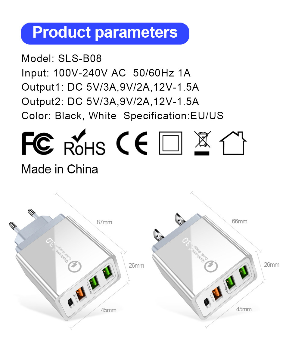 OLAF-36W-QC30-PD-4-Port-USB-Type-C-Output-Quick-Charge-USB-Charger-Universal-Travel-Charger-for-iPho-1643973-9