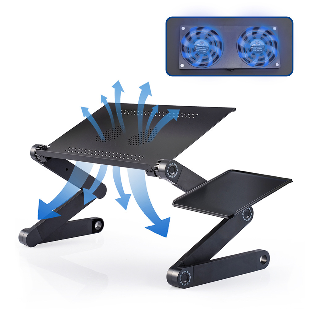 Adjustable-Laptop-Stand-Desk-Table-Lazy-Lap-Bed-Tray-Foldable-Notebook-Stand-Cooling-Fan-1942582-4