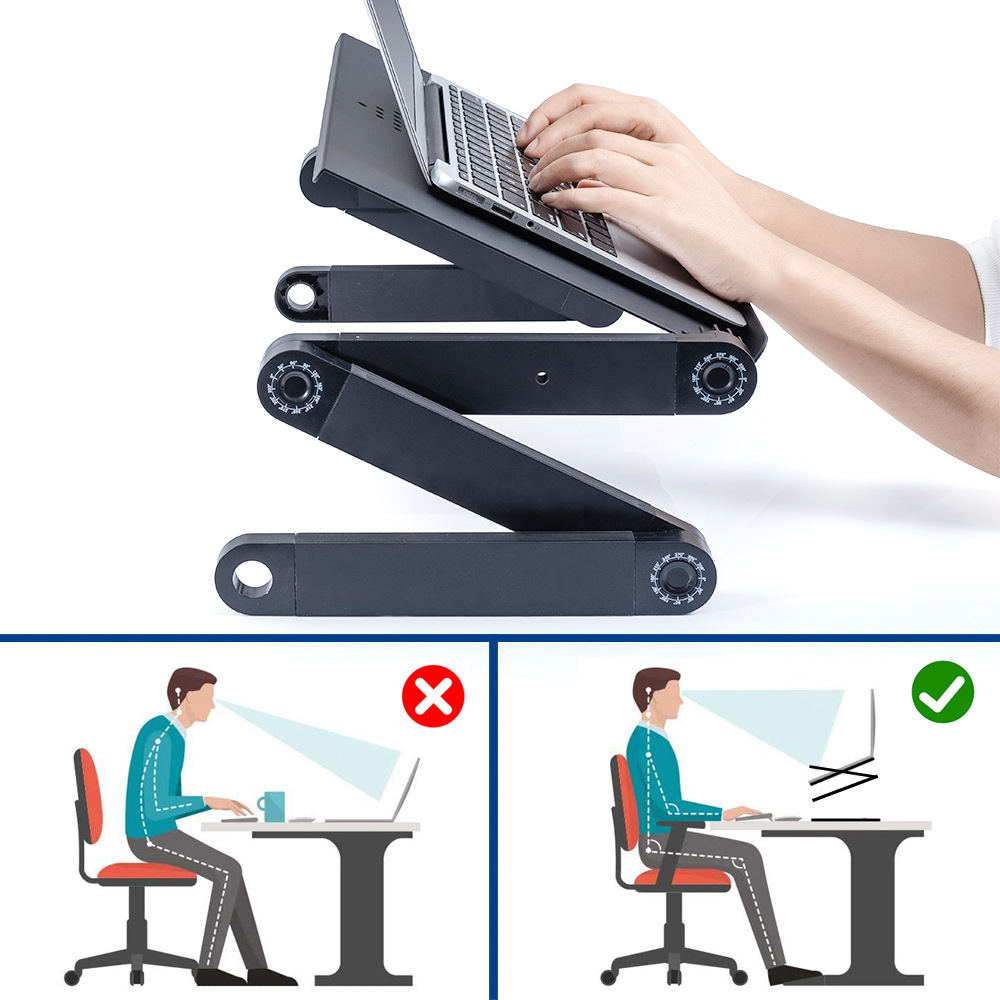 Adjustable-Laptop-Stand-Desk-Table-Lazy-Lap-Bed-Tray-Foldable-Notebook-Stand-Cooling-Fan-1942582-7