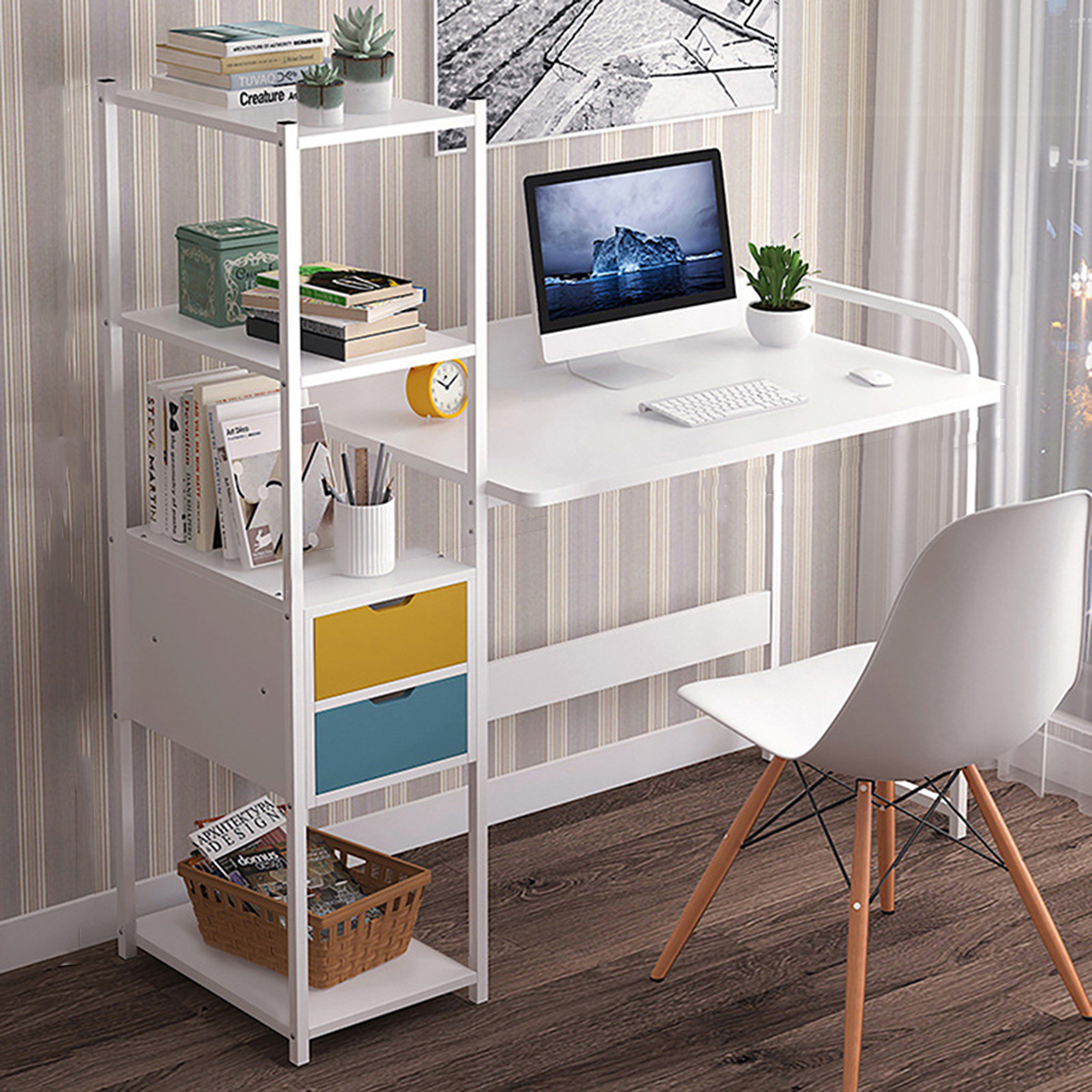Computer-Laptop-Desk-Writing-Study-Table-Bookshelf-Desktop-Workstation-with-Storage-Shelf-Drawers-Ho-1747684-13