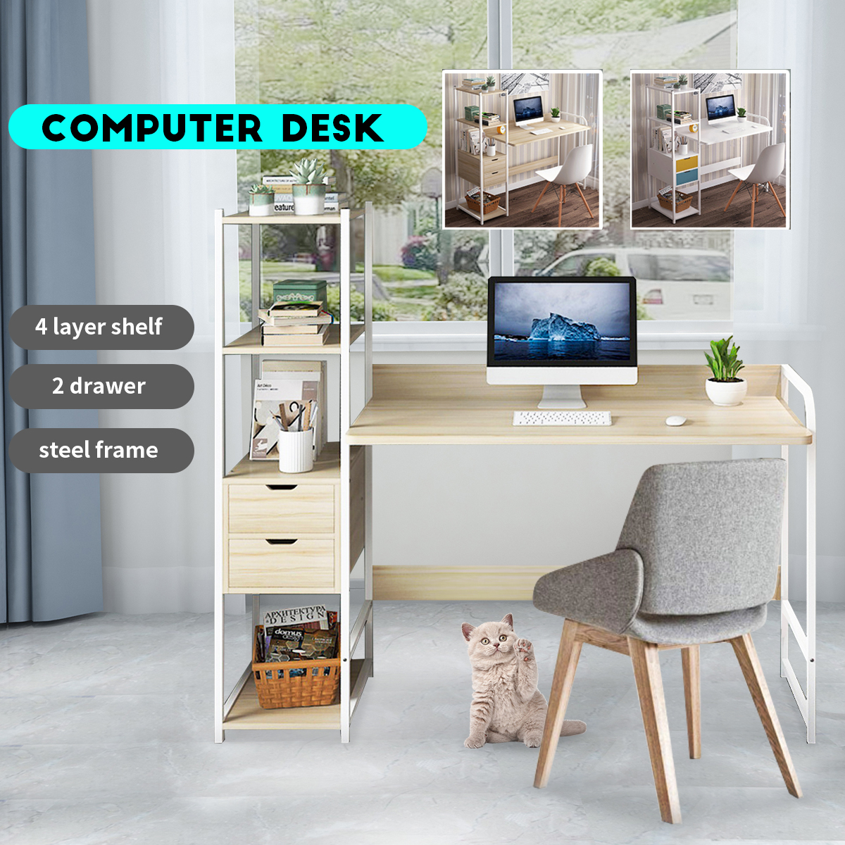Computer-Laptop-Desk-Writing-Study-Table-Bookshelf-Desktop-Workstation-with-Storage-Shelf-Drawers-Ho-1747684-4