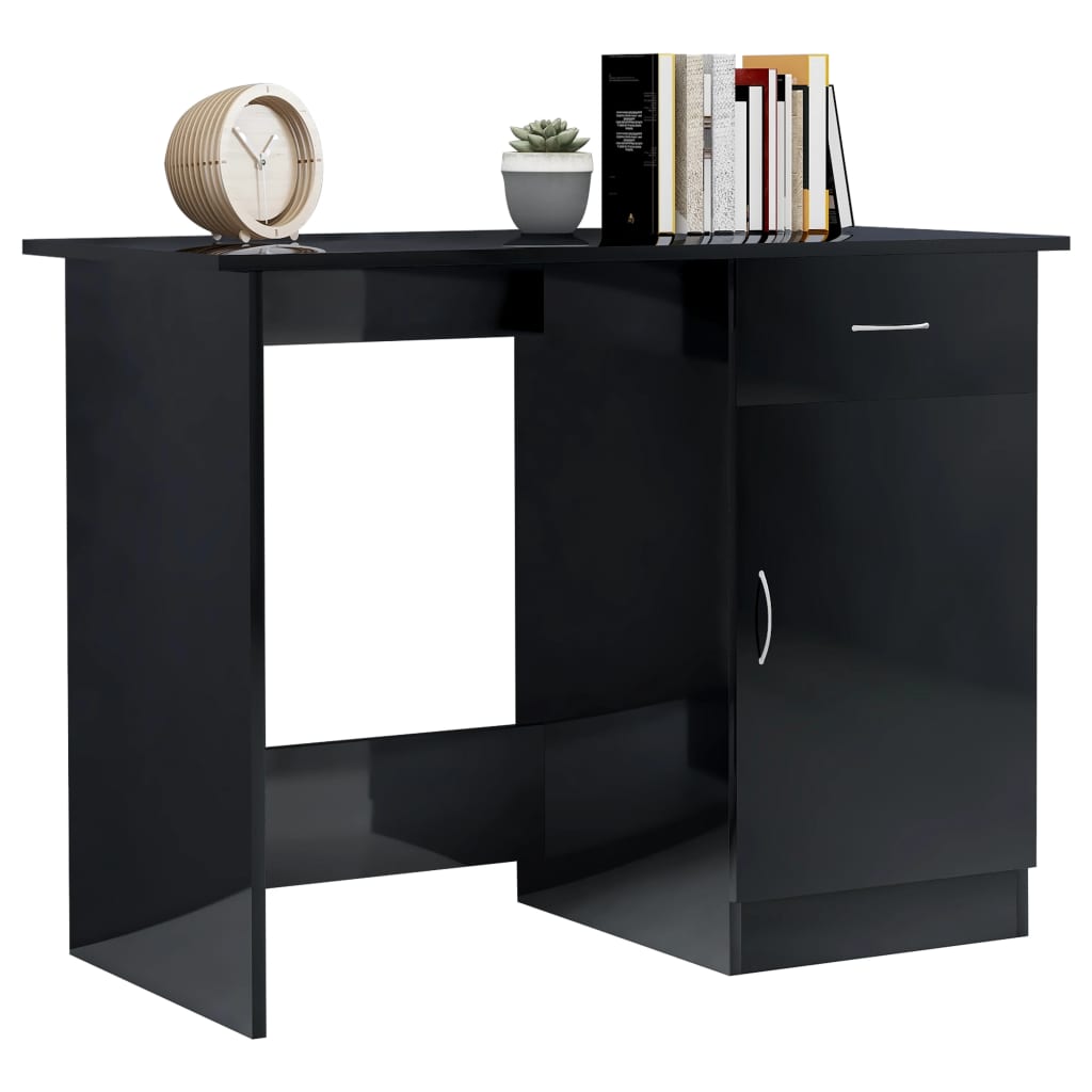 Desk-High-Gloss-Black-394quotx197quotx299quot-Engineered-Wood-1968777-4