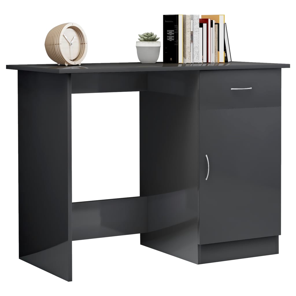 Desk-High-Gloss-Gray-394quotx197quotx299quot-Engineered-Wood-1968776-2