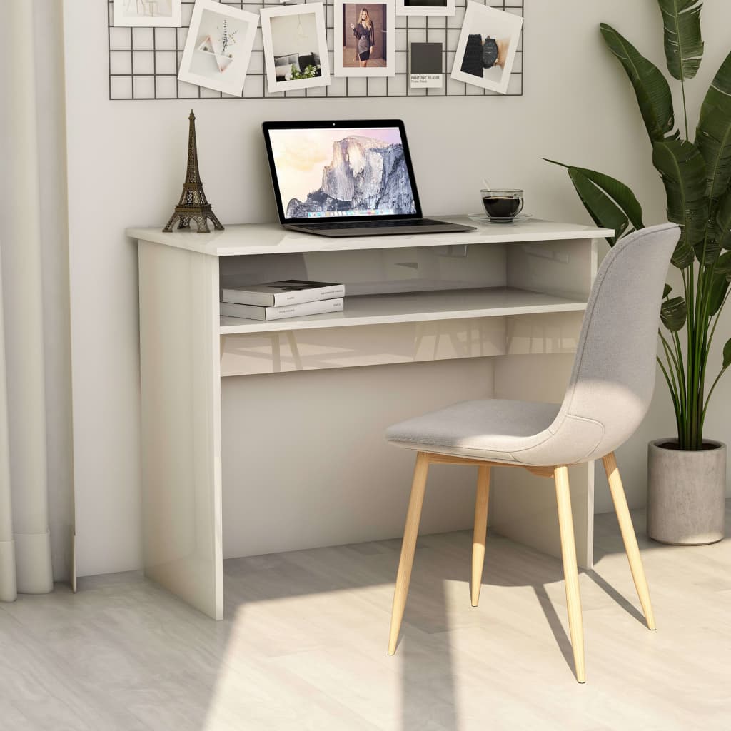 Desk-High-Gloss-White-354quotx197quotx291quot-Engineered-Wood-1968775-2
