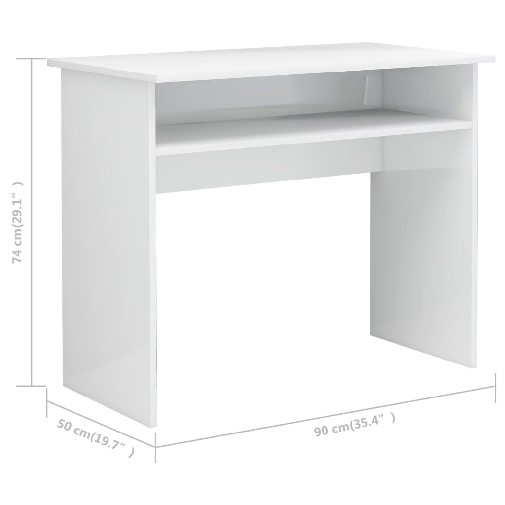 Desk-High-Gloss-White-354quotx197quotx291quot-Engineered-Wood-1968775-6