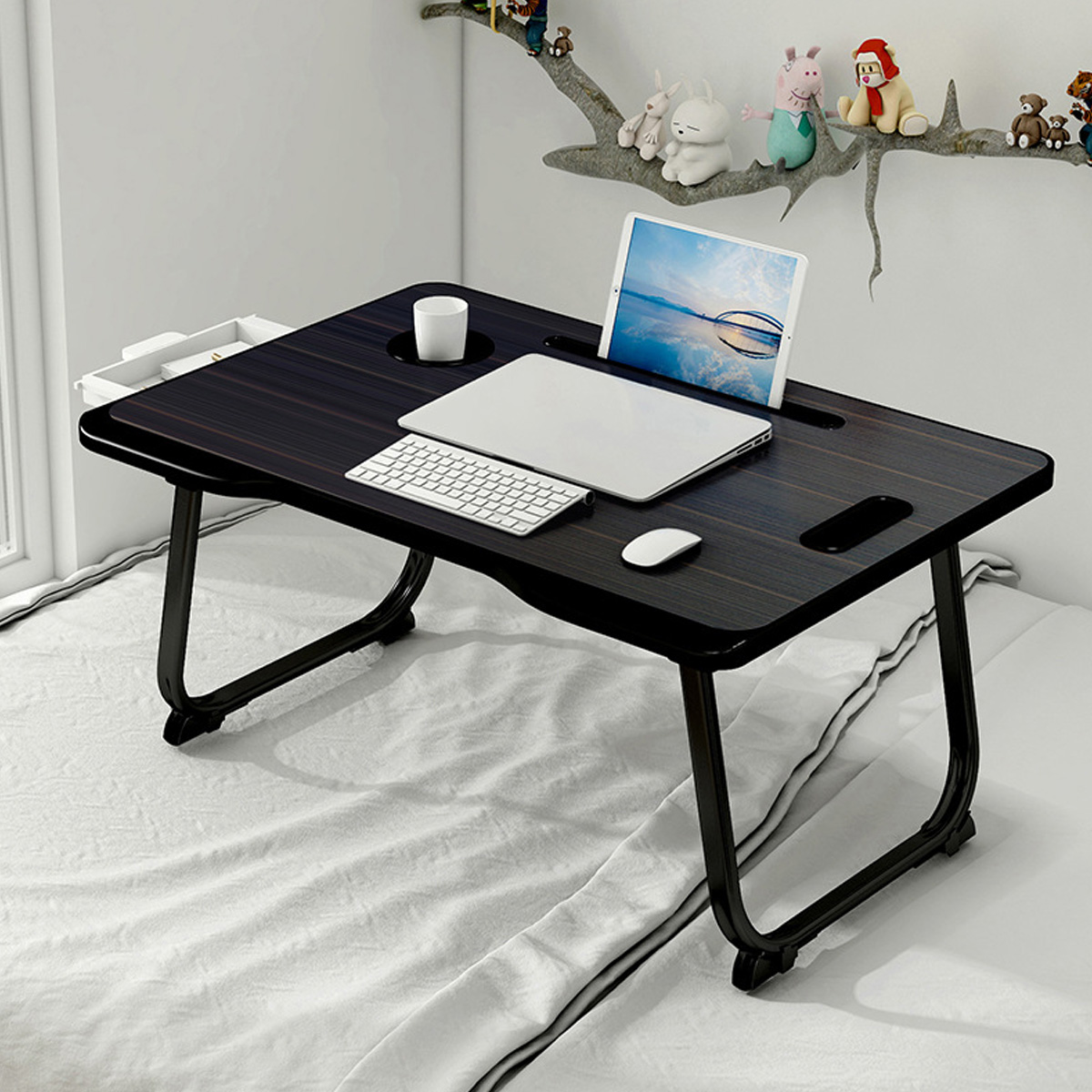 Folding-Laptop-Table-Desk-Notebook-Learning-Writing-Desk-with-Small-Drawer-Cup-Slot-Lap-Desk-Bed-for-1761880-10