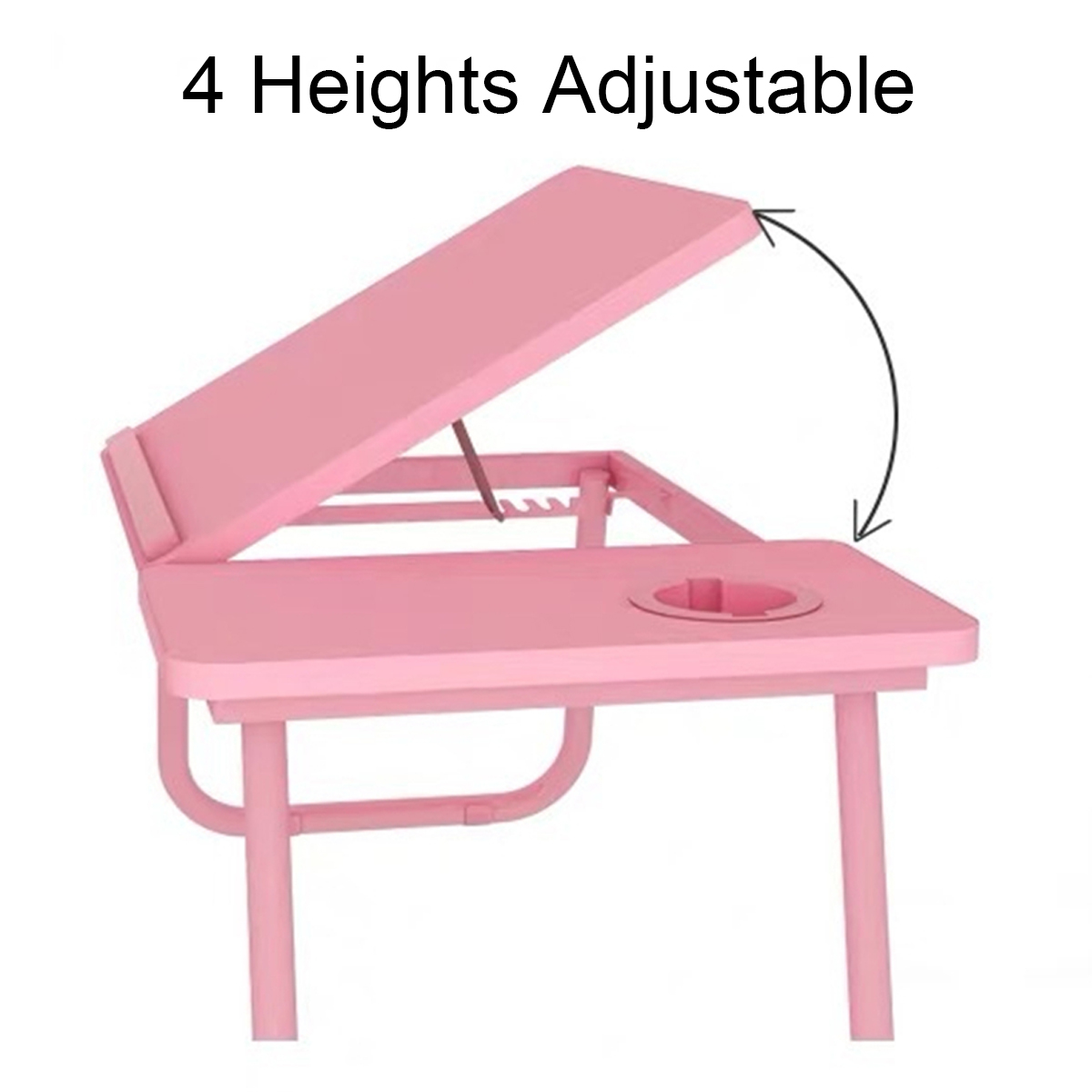 Liftable-Folding-Computer-Desk-Laptop-Stand-4-Heights-Adjustable-with-Cup-Holder-Lap-Bed-Table-Tray--1783876-2