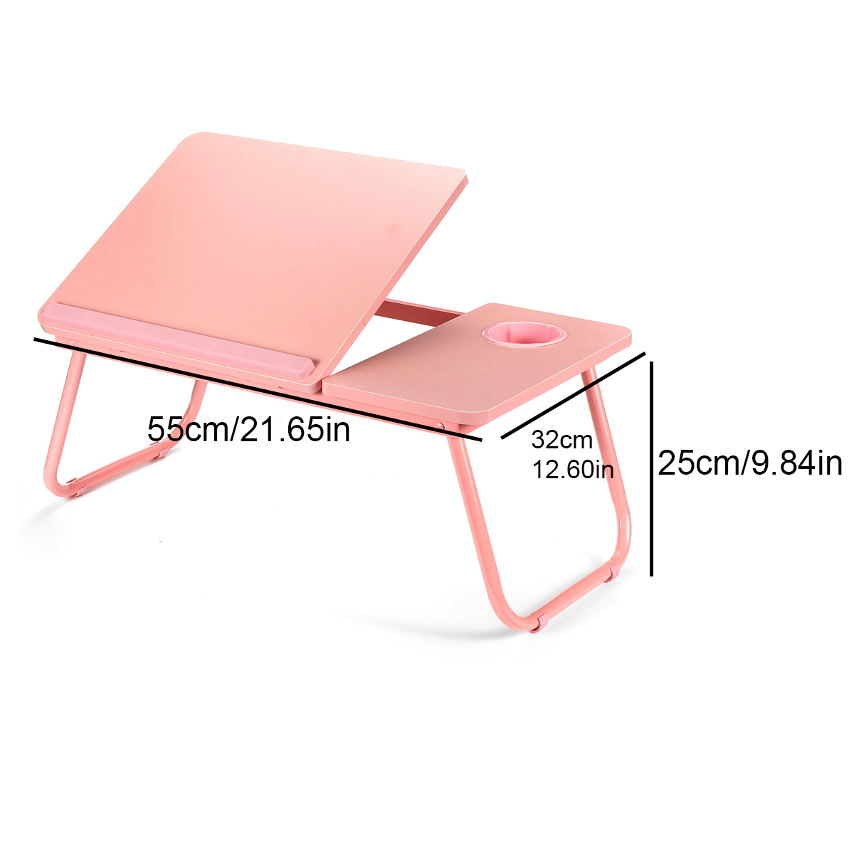 Liftable-Folding-Computer-Desk-Laptop-Stand-4-Heights-Adjustable-with-Cup-Holder-Lap-Bed-Table-Tray--1783876-6