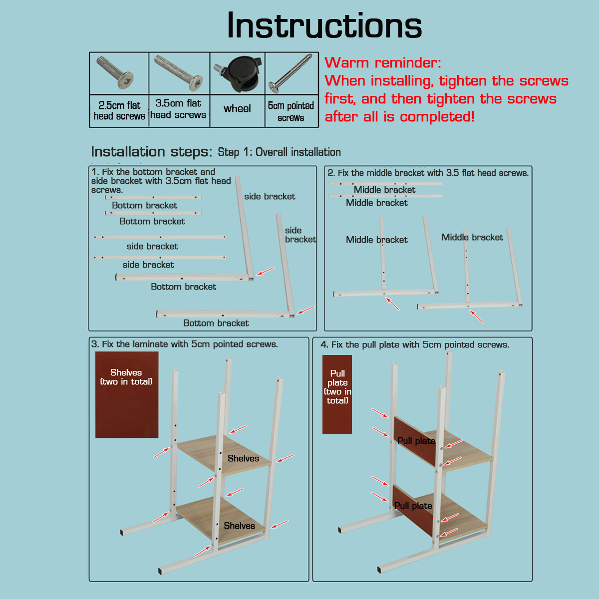 Multifunctional-Movable-Bedside-Laptop-Desk-Computer-Table-Study-Table-Computer-Stand-with-2-Tiers-S-1611512-13