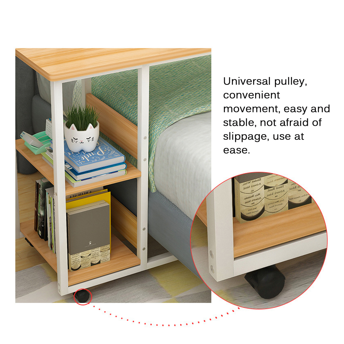 Multifunctional-Movable-Bedside-Laptop-Desk-Computer-Table-Study-Table-Computer-Stand-with-2-Tiers-S-1611512-4