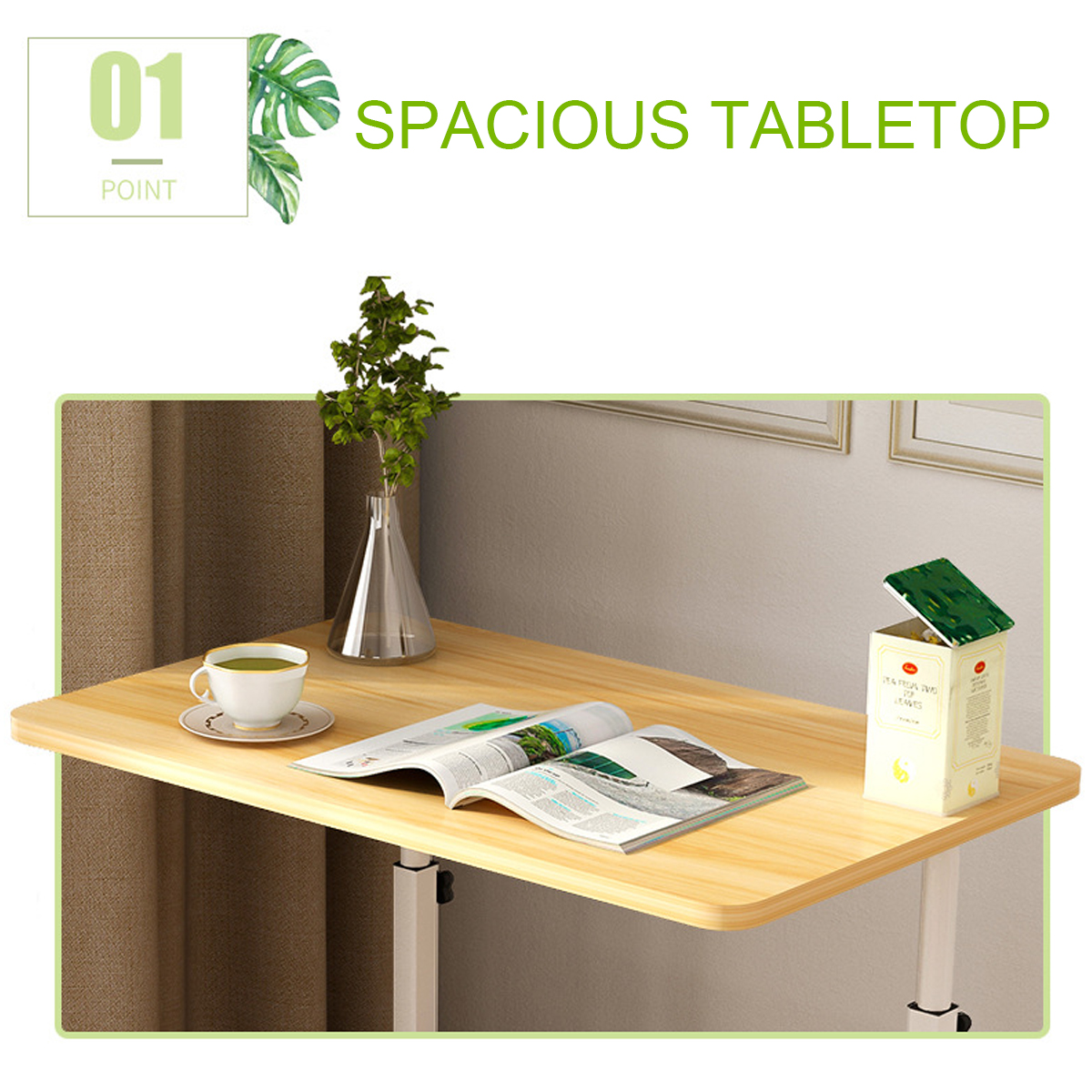 Removable-Laptop-Table-Lifting-Desk-Tabletop-Food-Tray-Bedside-Table-Bed-Sofa-Stand-with-Wheel-1754628-2