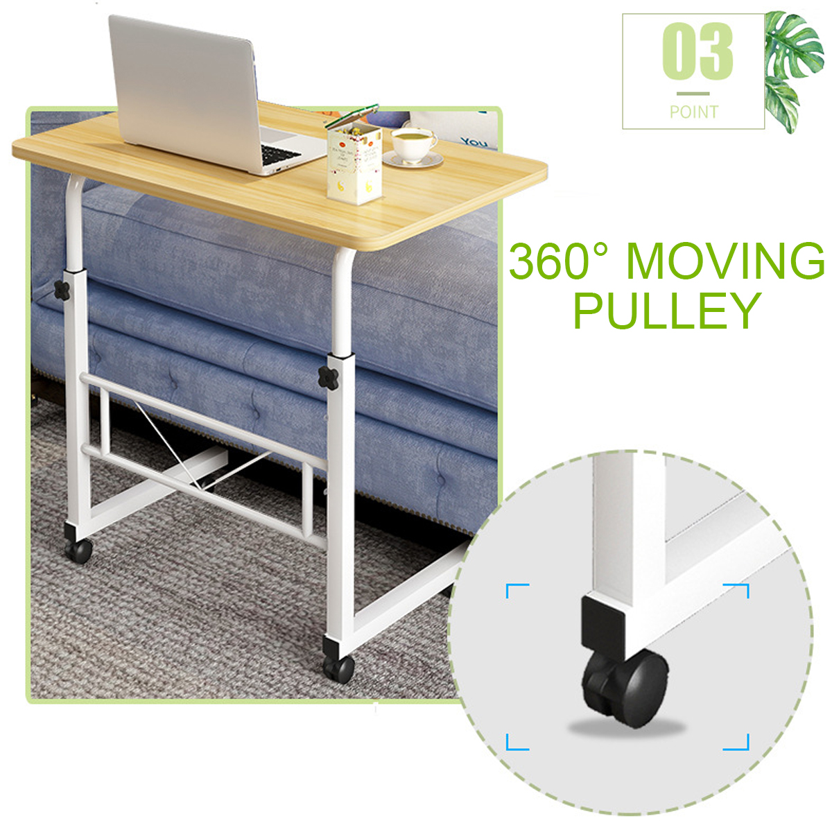 Removable-Laptop-Table-Lifting-Desk-Tabletop-Food-Tray-Bedside-Table-Bed-Sofa-Stand-with-Wheel-1754628-4