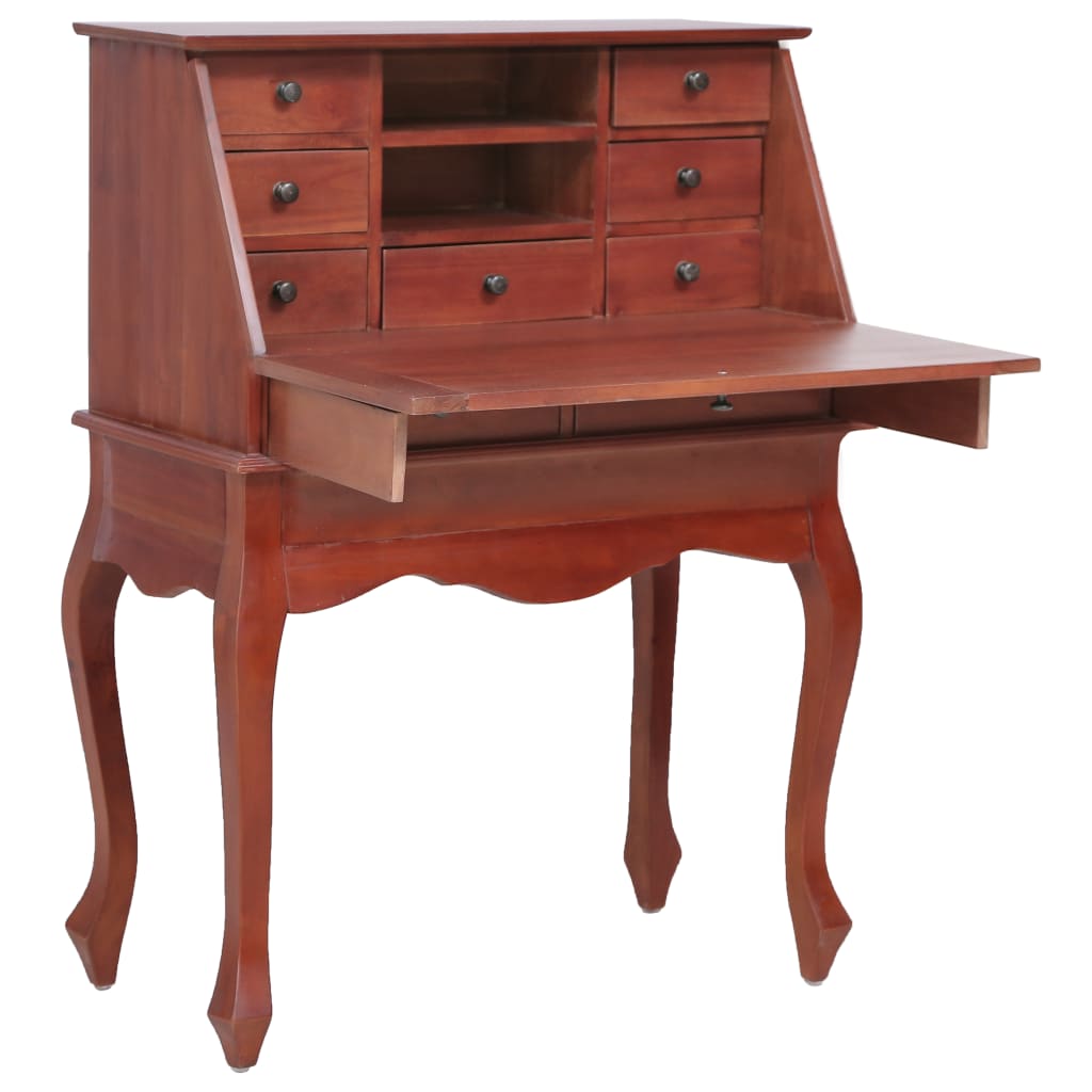 Secretary-Desk-Brown-307quotx165quotx406quot-Solid-Mahogany-Wood-1969128-2