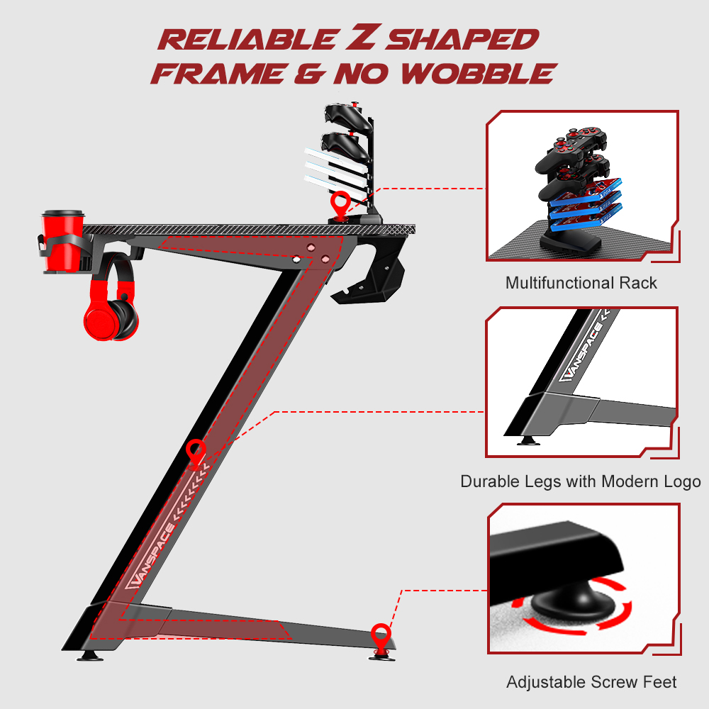 Vanspace-44-Inch-Gaming-Table-Computer-Desk-Z-Shaped-Design-Laptop-PC-Study-Writing-Table-Home-Offic-1884646-2