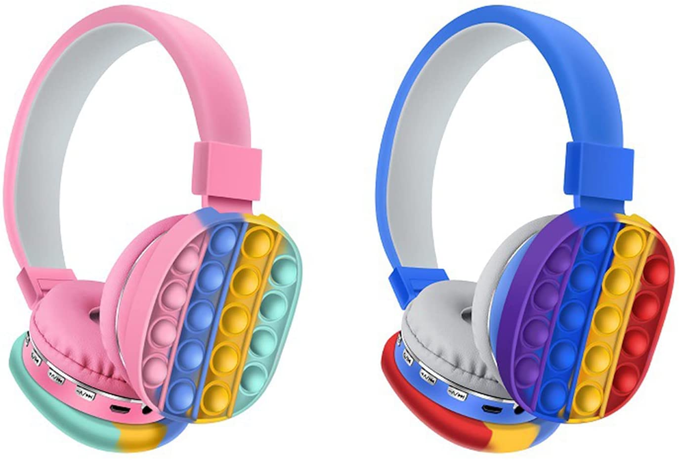 Bakeey-AH-806E-Cute-Rainbow-bluetooth-Headphone-Stereo-Headset-TF-Card-Ultra-long-Standby-Popite-Toy-1904888-4