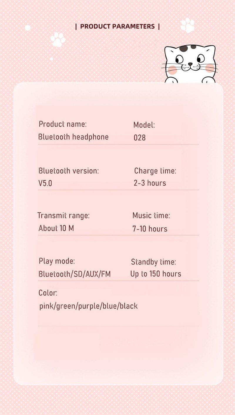 Bakeey-STN-28-Over-Ear-Gaming-bluetooth-50-Headset-Glowing-Cat-Ear-Headphones-Foldable-Wireless-Earp-1914710-14