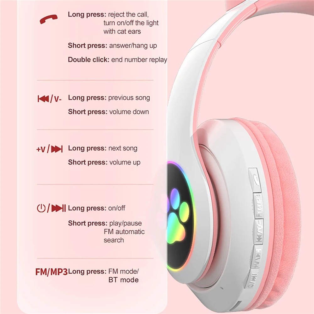 Bakeey-STN-28-Wireless-bluetooth-Headphones-Cute-Kids-Headset-HIFI-Bass-FM-Radio-TF-Card-AUX-In-RGB--1817922-12