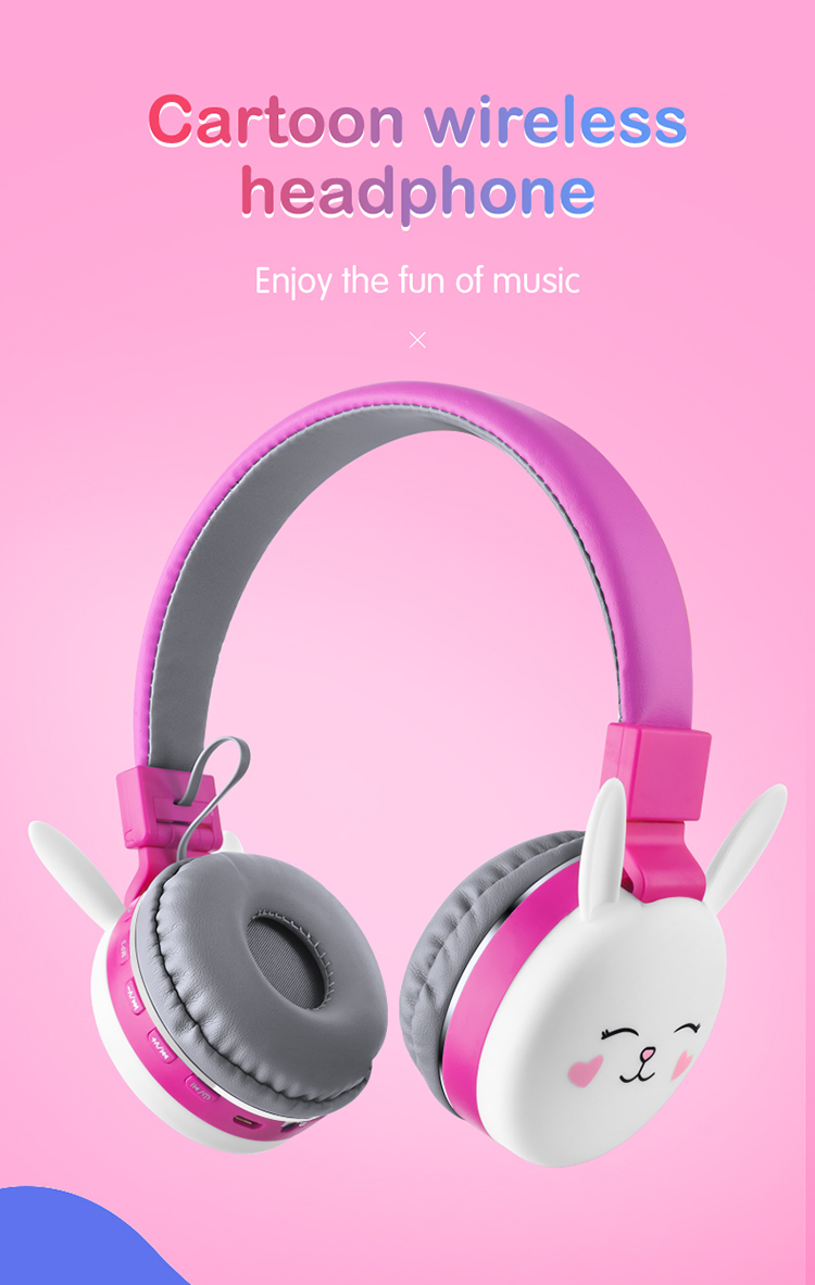Bakeey-bluetooth-V50-Headphones-HD-Stereo-TF-Card-Wireless-Foldable-Headset-Cartoon-Animal-Rabbit-Ca-1808678-4